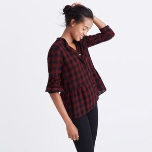 Madewell Lakeside Peplum Shirt